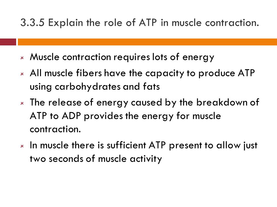 What is the role of ATP?